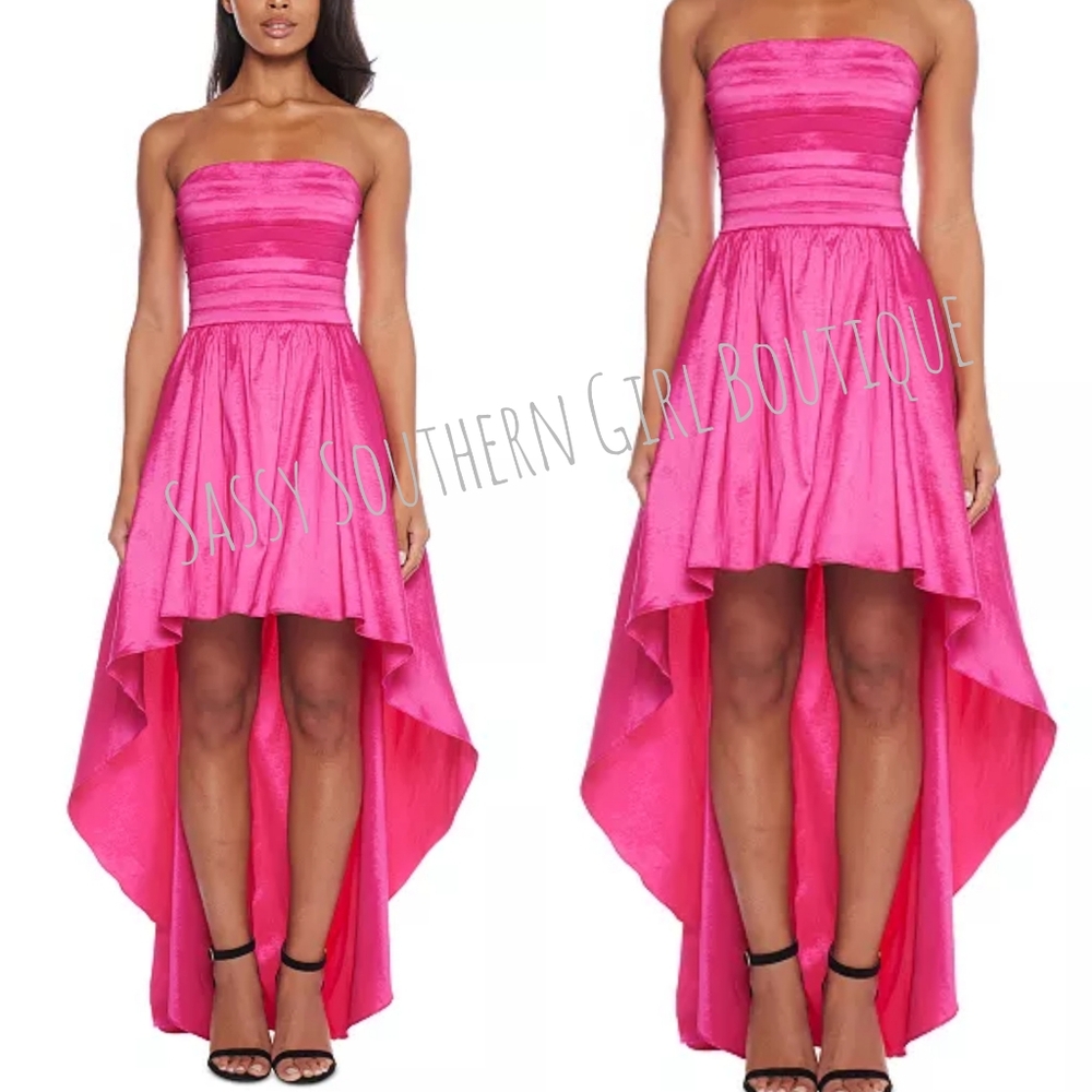 🆕⭐ B. Darlin Hot Pink Formal Party Dress - Picture 6 of 13